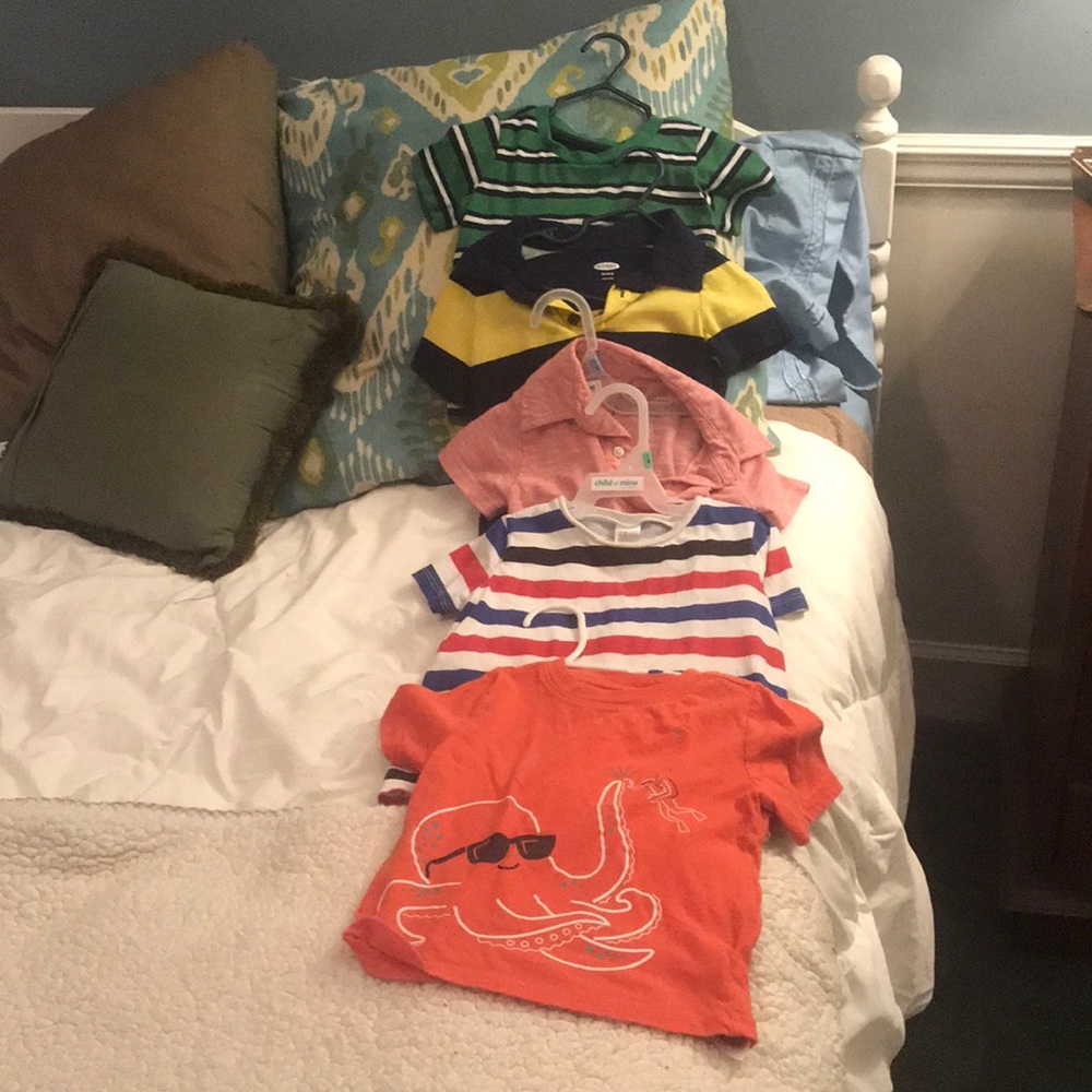 Set of five toddler shirts